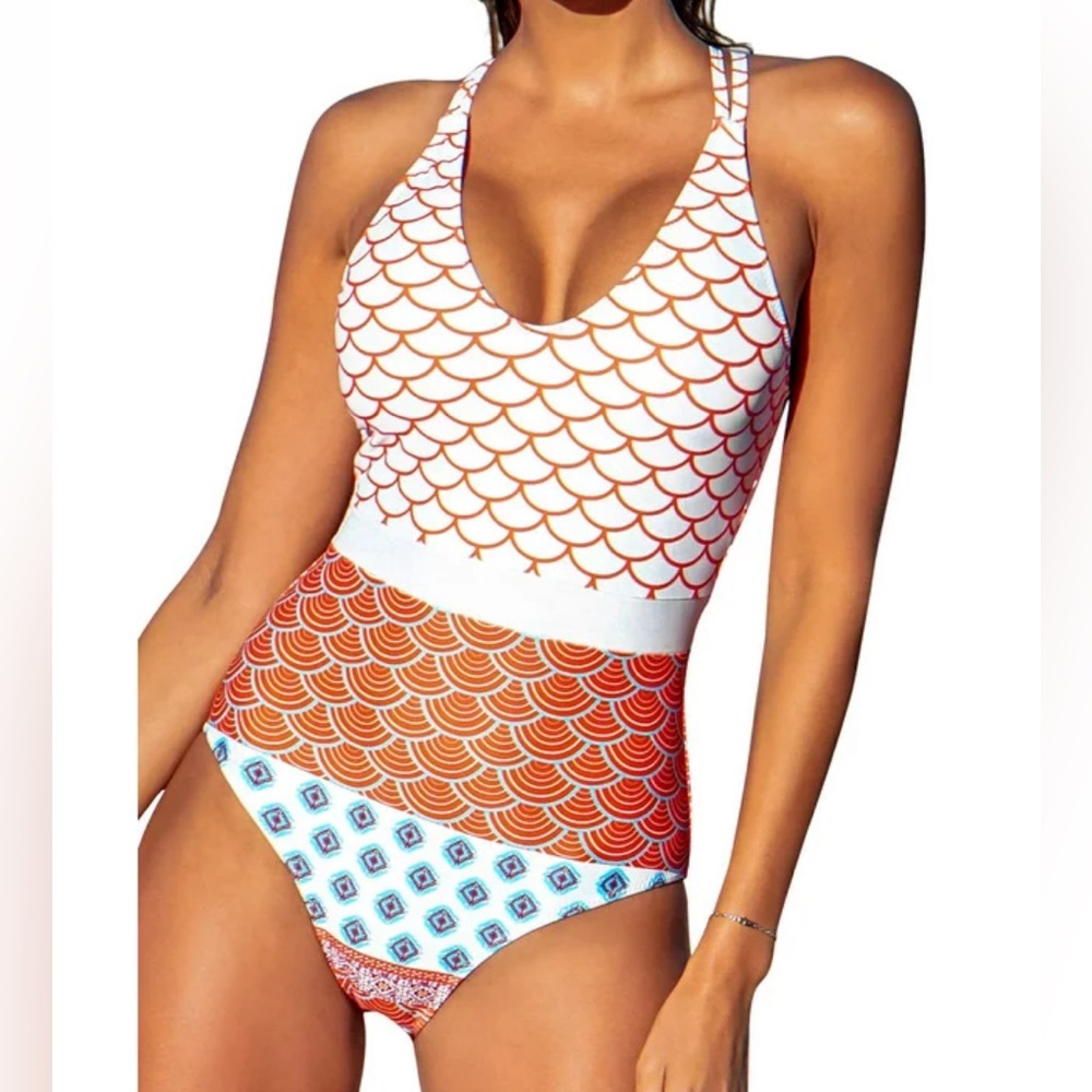 Cupshe One Piece Cross-back Swimsuit